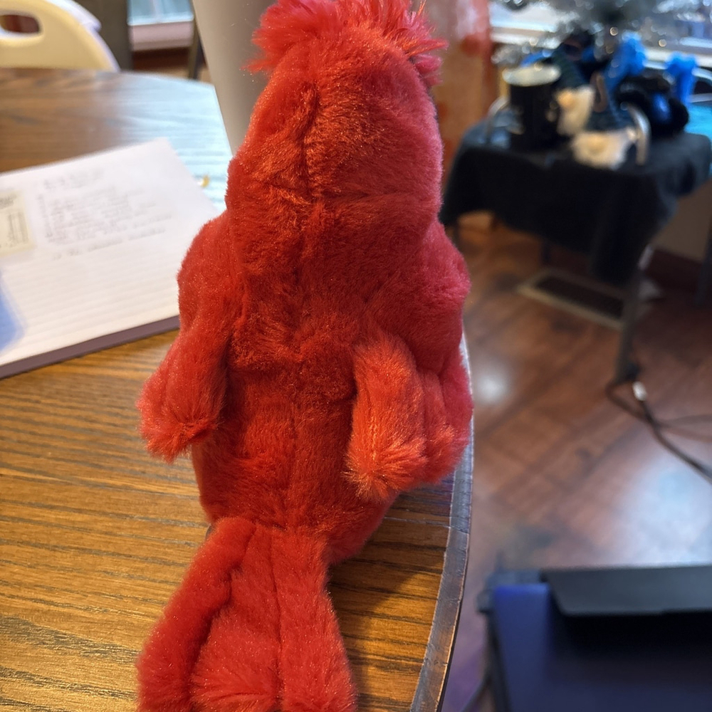 Aurora Stuffed Red Northern Cardinal Plush Bird Animal 8 Inch - Picture 3 of 4